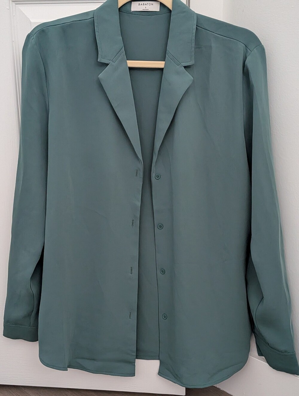 Babaton Dark Teal Button Button Up Shirt